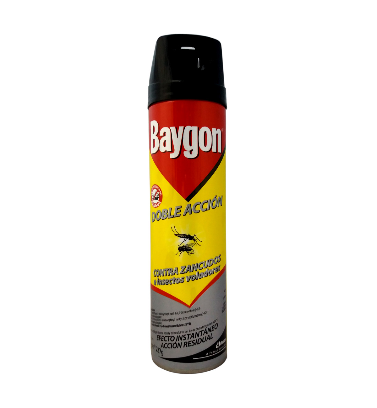 Ver Información de Insecticida Aerosol Baygon Voladores Doble Accin 360 cc en Verines.com