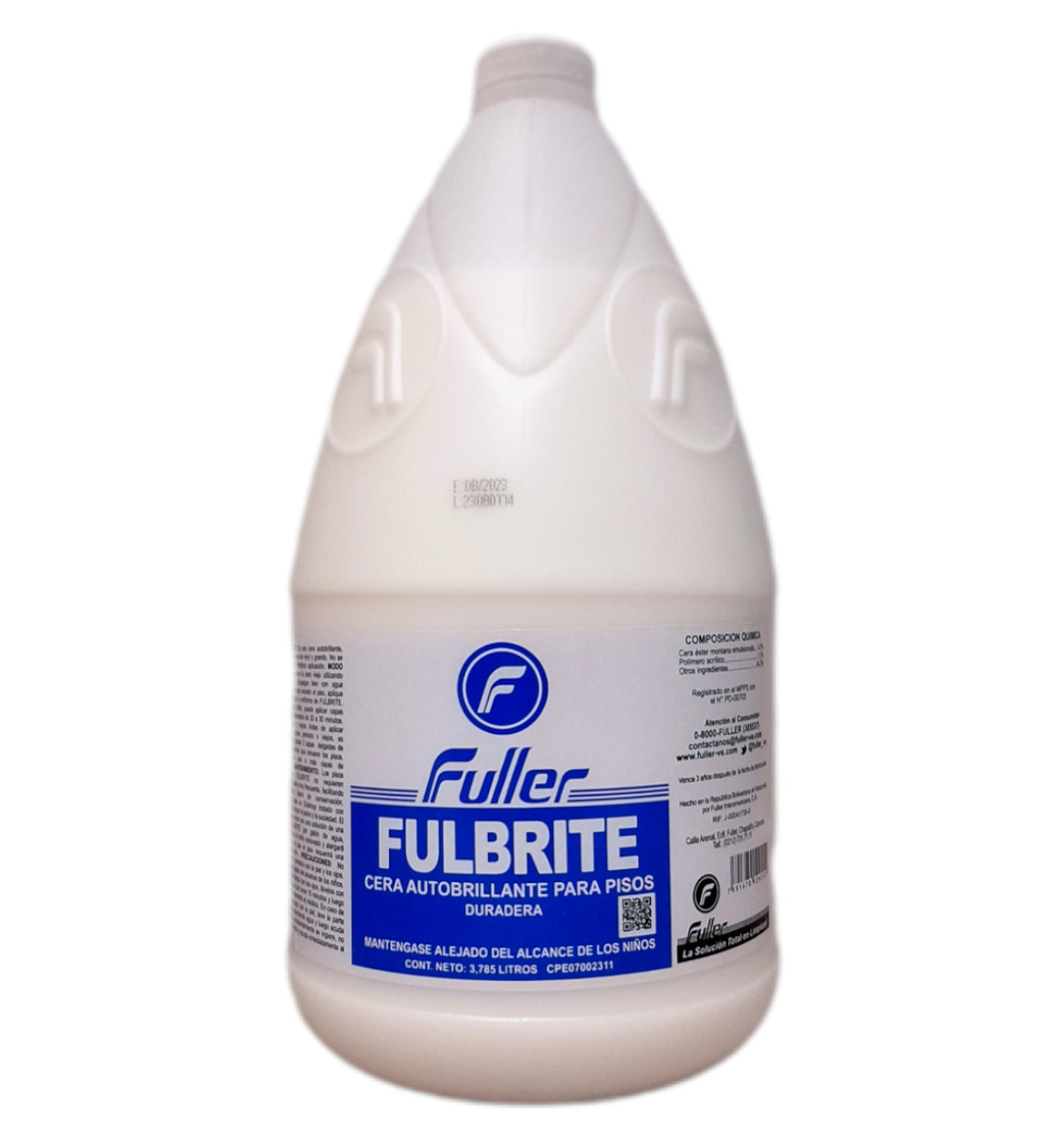 Ver Información de Cera Emulsion Autobrillante Fulbrite Fuller 3785 cc en Verines.com