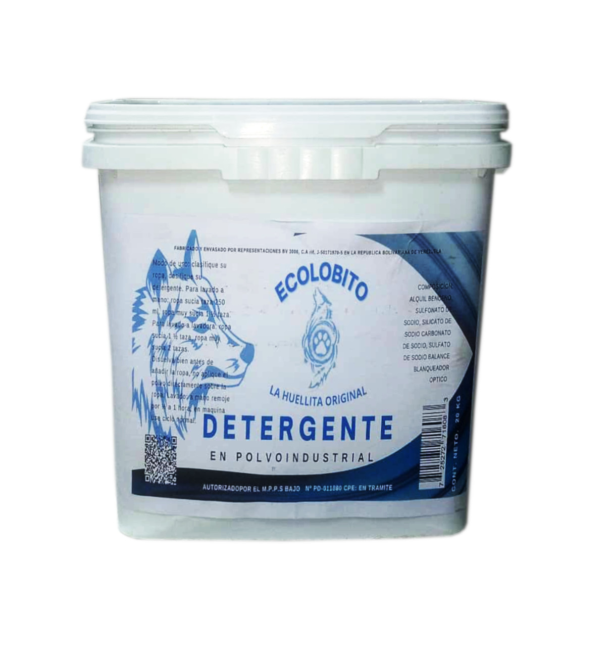 Detergente en polvo para lavadoras 10kg