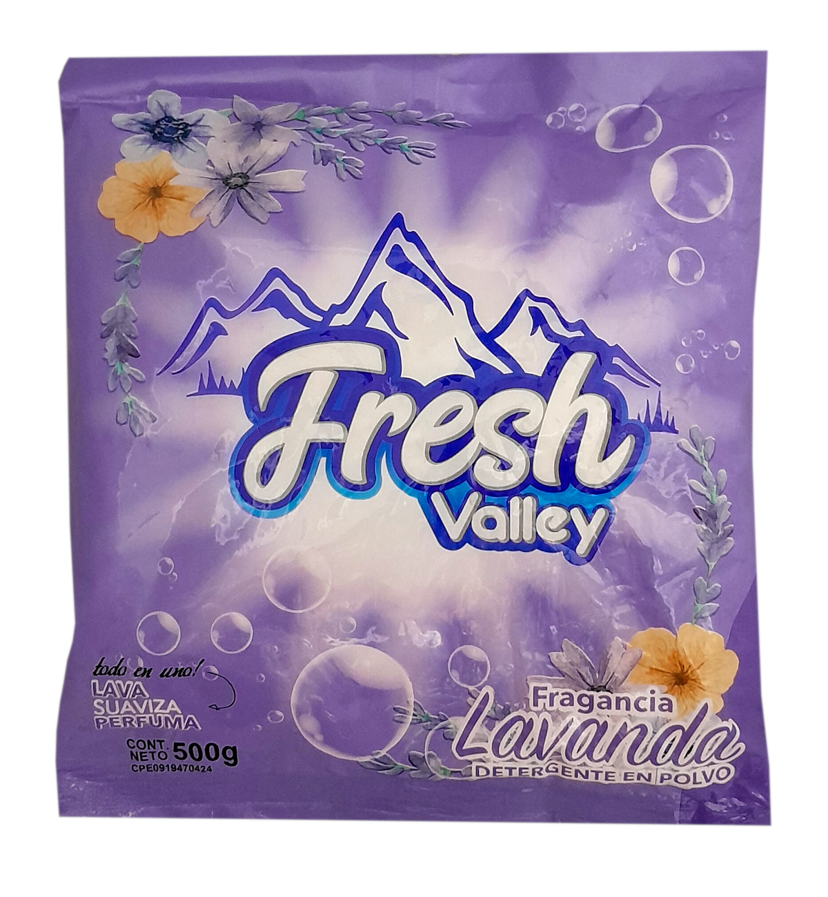 Ver Información de Jabn en Polvo Fresh Valley 500 Grs. en Verines.com