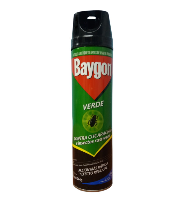 Ver Información de Insecticida Aerosol Baygon Verde Mata Cucaracha 360 cc en Verines.com