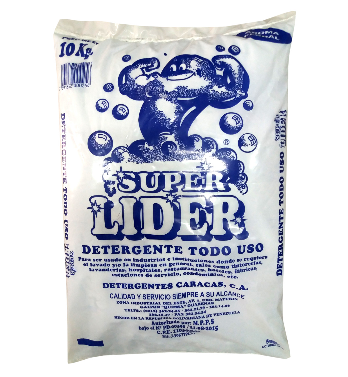 Jabn en Polvo Industrial Super Lider 10 Kgs.