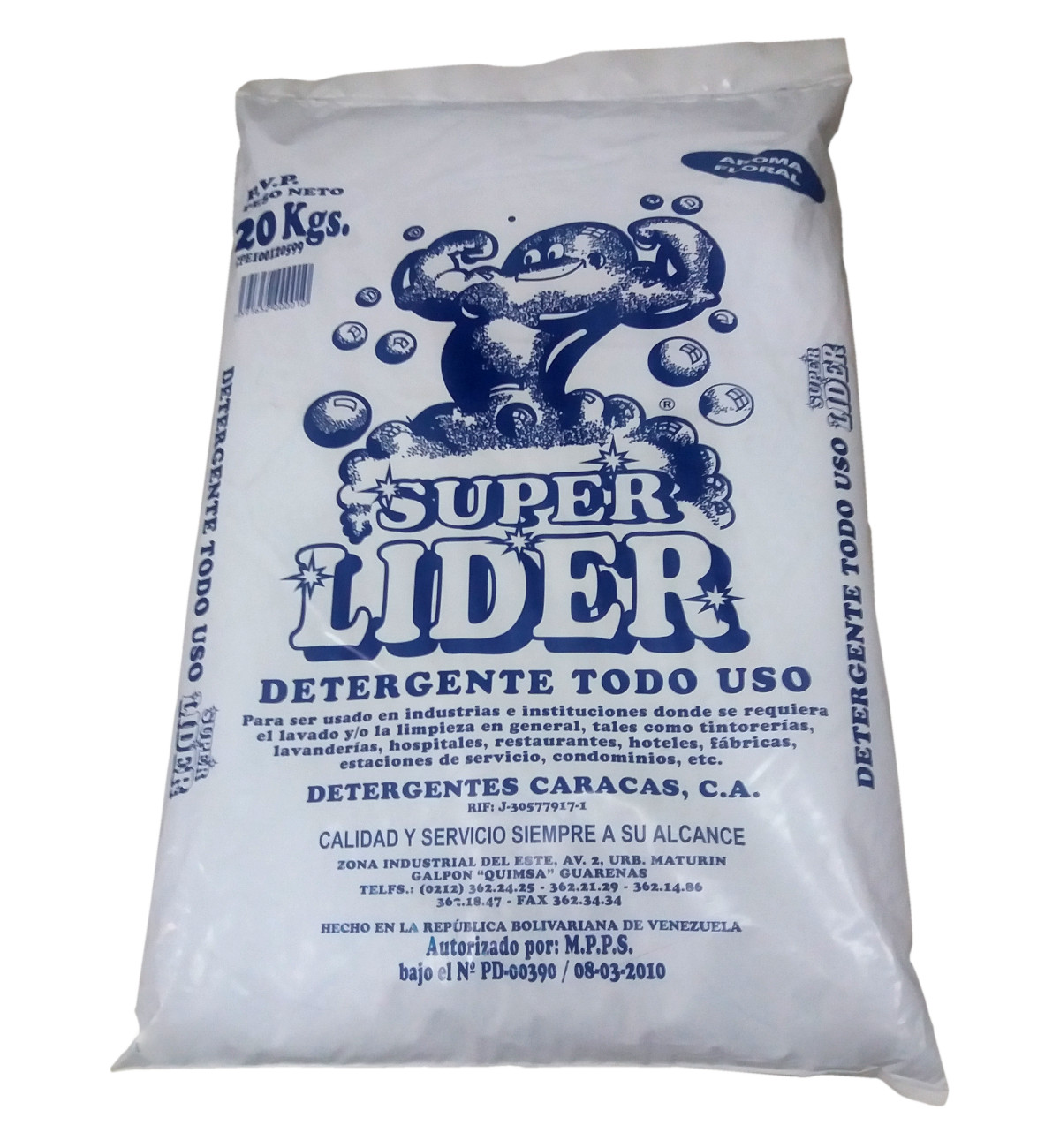 Jabn en Polvo Industrial Super Lider 20 Kgs.