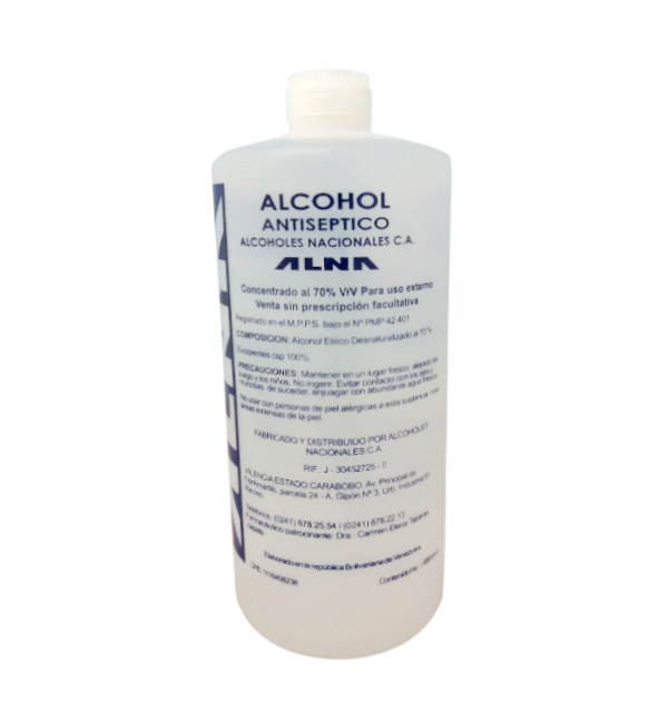 Ver Información de Alcohol Antiséptico ALNA 950 cc (E) en Verines.com