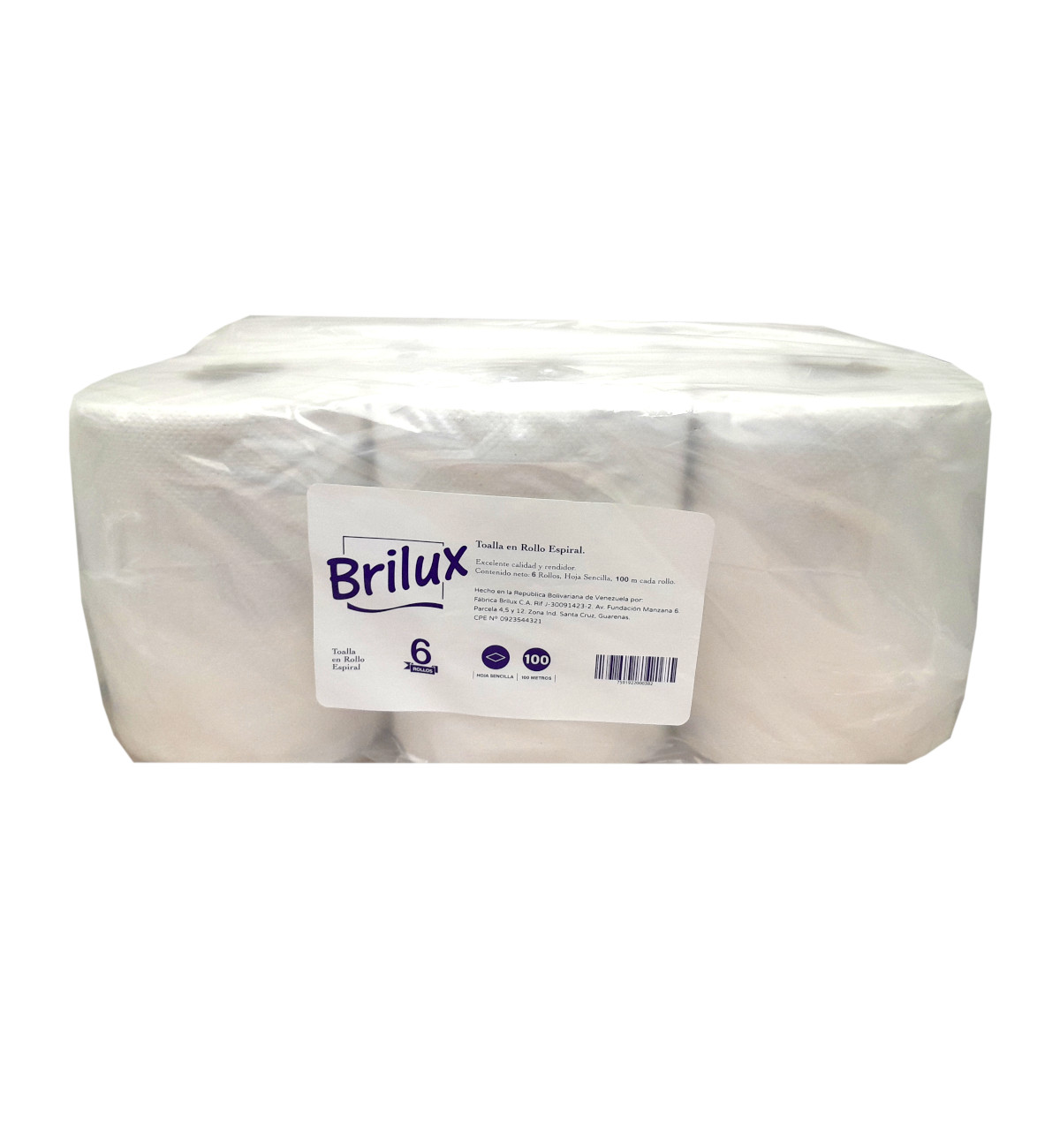 Ver Información de Toalla de Mano en Espiral Brilux x 6 en Verines.com
