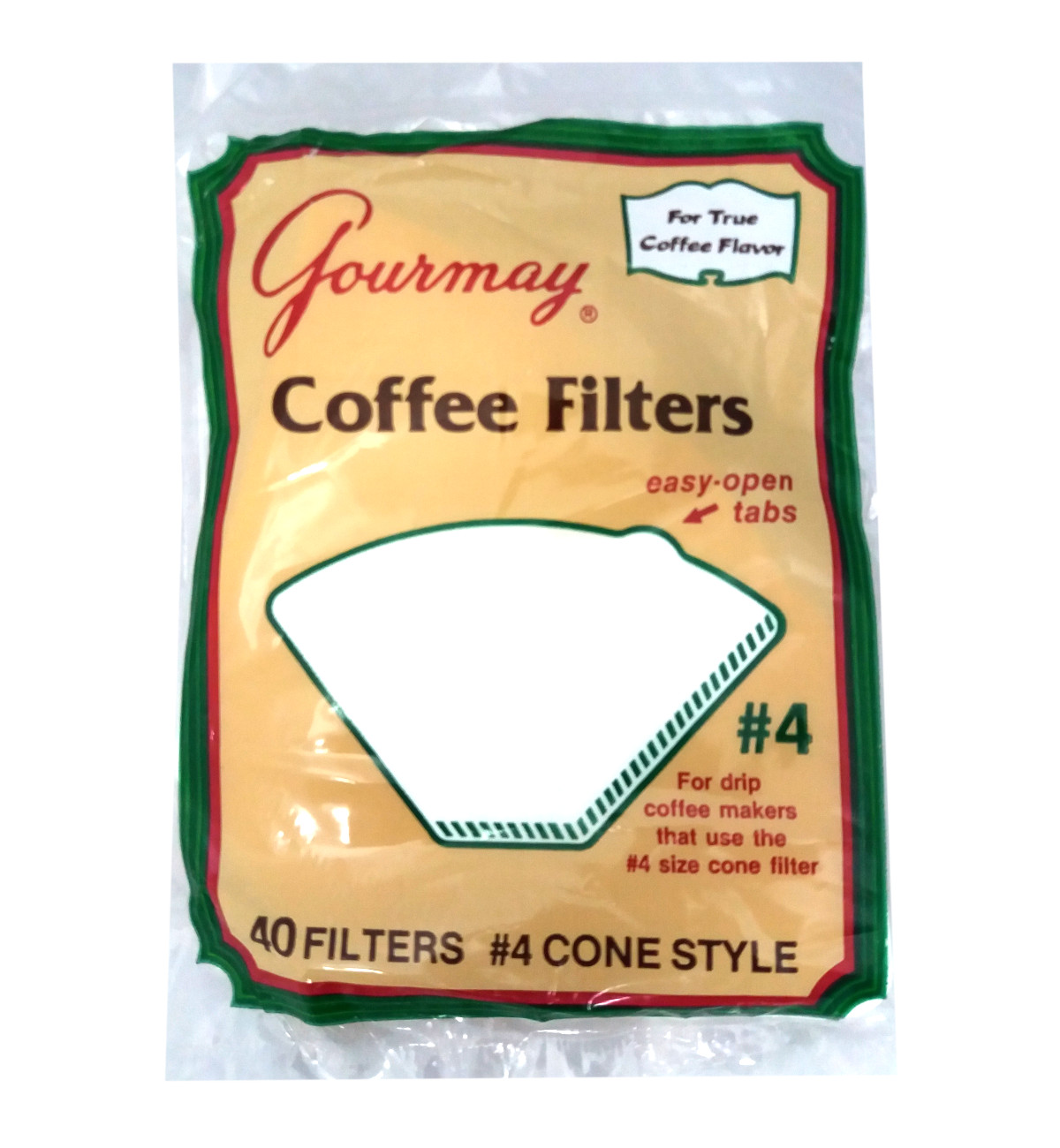 Ver Información de Filtro para Cafetera tipo Cono # 4 Mr. Gourmay x 40 en Verines.com