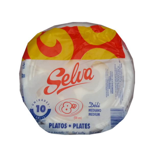 Plato Plástico Desechable Selva PL-8