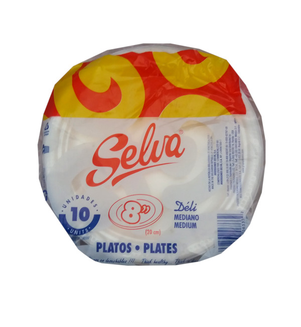 Ver Información de Plato Plstico Desechable Selva PL-8 en Verines.com