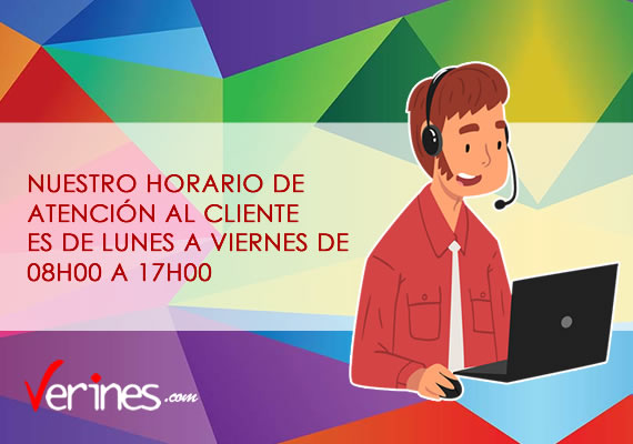 Nuestros horarios de atencin al Cliente en Verines.com